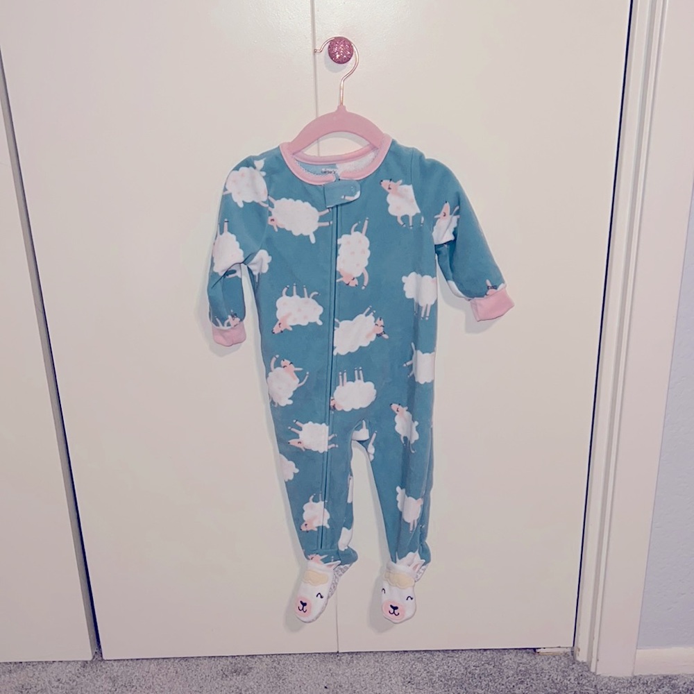 Fleece footie pajamas